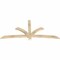 Ekena Millwork Davenport Rough Sawn Timber Gable Bracket, Douglas Fir, 84"W x 38"H x 2"D x 4"F, 11/12 Pitch GBW084X38X0204DAV00RDF - alternate 5
